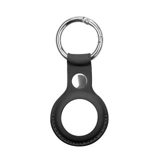 Leather Airtag Case With Key Ring