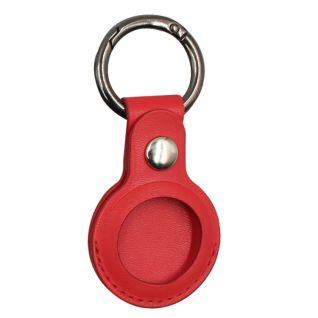 Leather Airtag Case With Key Ring