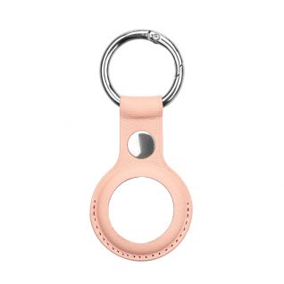 Leather Airtag Case With Key Ring