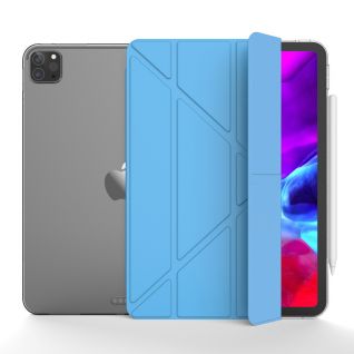 Mutural Transformers Series PU Leather Case Clear TPU Back Cover For ipad 2020 Pro