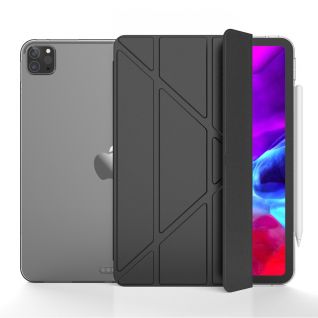 Mutural Transformers Series PU Leather Case Clear TPU Back Cover For ipad 2020 Pro